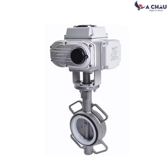 Van bướm điều khiển điện thân inox