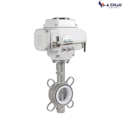 Van bướm điều khiển điện thân inox