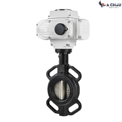 Van bướm điều khiển điện thân gang gioăng NBR