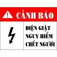 Biển cảnh báo điện giật nguy hiểm chết người