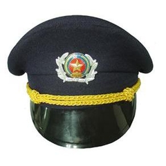 Mũ bảo vệ 3 cạch kepi mầu tím than vải Casimer