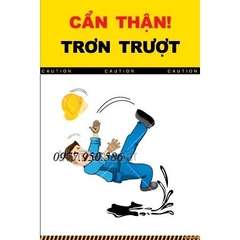 Biển báo cẩn thận trơn ướt