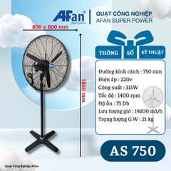 Quạt Công Nghiệp Đứng AFan Supper Power AS750
