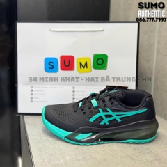 Giày Thể Thao Chính Hãng Asics GEL-RESOLUTION X Black Aurora Green- màu Đen Xanh 1041A481-003