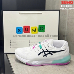 Giày Thể Thao Chính Hãng Asics Gel-Resolution X Aurora -màu Trắng Xanh 1041A481-103