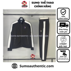 Bộ Thể Thao Puma Màu Đen - Puma Sports Black Zipper Set - 538830 56/538837 56