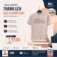 Áo Thể Thao Chính Hãng Màu Be Lacoste Printed TH0284-51-GXI