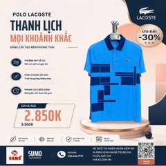 Áo Thể Thao Chính Hãng Màu Xanh Lacoste Novak Djokovic DH2568-51-IDE