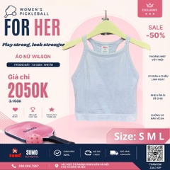 Áo Thể Thao Chính Hãng Wilson Damen On The Daily Brami Tank-Top - màu Xanh Dương Nhạt WW00284531-LBM