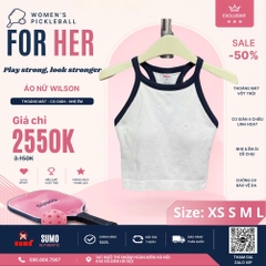 Áo Thể Thao Chính Hãng Wilson Women On The Daily Brami - màu Trắng WW00284331-WTA