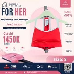 Áo Thể Thao Chính Hãng Wilson Rally Halter Bra - màu Đỏ WW00454511-RDB