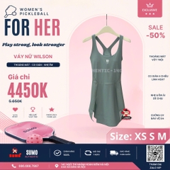 Váy Thể Thao Chính Hãng Wilson Uptown Court Dress - màu Xanh Rêu Nhạt WW00566511-GNY