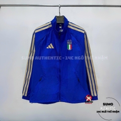Áo Thể Thao Chính Hãng Adidas Italia Striped Jacket - màu Xanh Dương JY9602