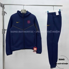 Bộ Thể Thao Chính Hãng Nike Tech FC Barcelona Tracksuit - màu Xanh Navy II3201-499/II3250-498