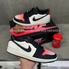 Giày Thể Thao Chính Hãng Air Jordan 1 Retro Low OG x PSG Paris Saint-Germain - màu Trắng Hồng HF8828-100