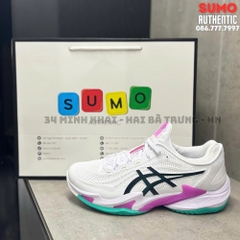 Giày Thể Thao Chính Hãng Asics Court FF 3 White Sakura - màu Trắng Xanh  1041A370-106