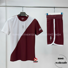 Áo Thể Thao Chính Hãng About Red Cross White - màu Đỏ Mận ATTS03-057