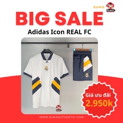 Bộ Thể Thao Adidas Màu Trắng - White Real Madrid Icon Jersey - HT6456/HT6457