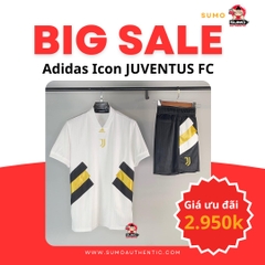 Bộ Thể Thao Adidas Màu Trắng -White Juventus Icon Jersey - HS9807/HS9806
