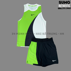 Bộ Thể Thao Chính Hãng Nike Court Slam Dri-FIT ADV Tank Top Set - màu Xanh Lá IF1200-133/IB1038-010