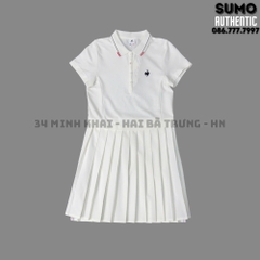 Váy Thể Thao Chính Hãng Lecoq Liền Màu Trắng Xòe L242WCNE0201A02