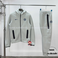 Bộ Thể Thao Chính Hãng Màu Blue Void Nike Inter Milan Tech Windrunner HJ6428-092/HJ6446-092