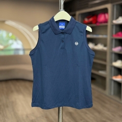 Áo Thể Thao Chính Hãng Sergio Tacchini Ba Lỗ Cổ Polo Màu Navy TWPQ11053-NYS