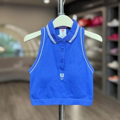 Áo Thể Thao Chính Hãng Wilson Topspin Seamless Polo - màu Xanh Dương WW00372531-BUT