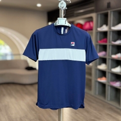 Áo Thể Thao Chính Hãng Fila Essentials Gathered Short Sleeve Crew - màu Xanh Navy TM31D337-412