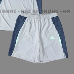 Quần Thể Thao Chính Hãng Adidas Màu Xám Kẻ Xanh JY1602
