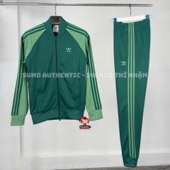 Quần Thể Thao Chính Hãng Adidas Classics SST Track Pants - màu Xanh Lá IY8729