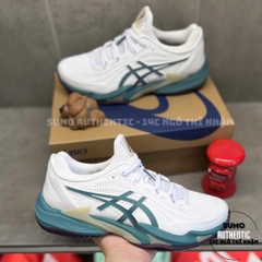 Giày Thể Thao Chính Hãng  Asics Court FF 3 White/Foggy Teal - màu Trắng Xanh 1041A370-107