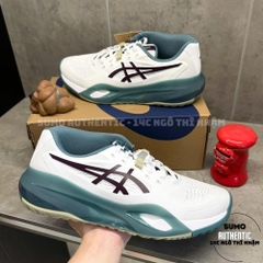 Giày Thể Thao Chính Hãng Asics GEL-RESOLUTION X White/Dark Aubergine - màu Trắng Xanh 1041A481-104