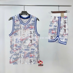 Áo Thể Thao Chính Hãng Nike DNA Dri-FIT Basketball Jersey Asia Sizing White Multi-Color - màu Trắng FZ0691-100