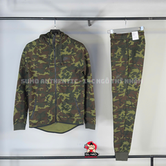 Bộ Thể Thao Nike Chính Hãng Màu Camo - Windrunner Green Camo - FN3929-355/FN3925-355
