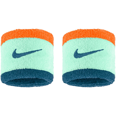 Băng Tay Thể Thao Chính Hãng Nike Swoosh Classic Double Wide Wristbands - màu Xanh Cam BN3000-322