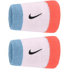 Băng Tay Thể Thao Chính Hãng Nike Swoosh Classic Double Wide Wristbands - màu Xanh Hồng Cam BN4000-584