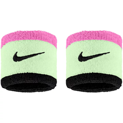 Băng Tay Thể Thao Chính Hãng Nike Swoosh Classic Double Wide Wristbands - màu Hồng Xanh Đen