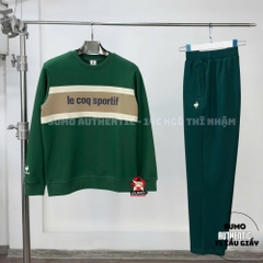 Áo Thể Thao Chính Hãng Lecoq Spotif Rooster Long Sleeve  - màu Xanh Lá L241MCNA2023-J07