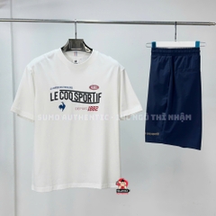 Áo Thể Thao Chính Hãng Lecoq cổ tròn - màu Trắng CL-0102233