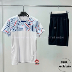 Áo Thể Thao Chính Hãng Lecoq cổ tròn - màu Trắng QTMXJA02-T