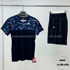 Áo Thể Thao Chính Hãng Lecoq cổ tròn - màu Đen Xanh  QTMXJA02-X