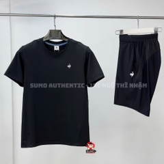 Áo Thể Thao Chính Hãng Lecoq cổ tròn - màu Đen L242MCNA0314A02