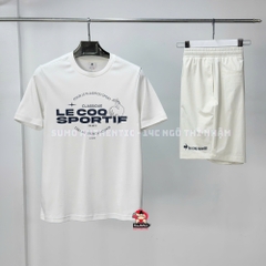 Áo Thể Thao Chính Hãng Lecoq cổ tròn - màu Trắng L242MCNA0327A02