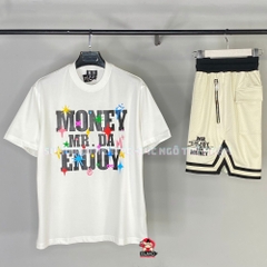 Bộ Thể Thao MEDM Màu Trắng - MR. ENJOY DM White Cotton Set - MEDM00777/MEDM00692