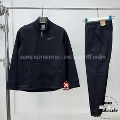 Áo Thể Thao Chính Hãng Nike Solid Color Logo Label Zipper - màu Đen DM5941-010