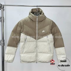 Áo Phao Thể Thao Chính Hãng Nike Puffer Jacket - màu Trắng Nâu DV1132-247