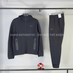 Áo Thể Thao Chính Hãng Nike Tech Fleece Full Zip Windrunner Hooded - màu Đen FB7922-010