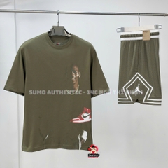 Áo Thể Thao Chính Hãng Nike Jordan Comfortable Round Neck Short Sleeve T-Shirt - màu Xanh Đậm HV5047-222
