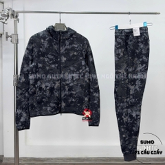 Bộ Thể Thao Chính Hãng Nike Sportswear Tech Fleece Windrunner Tracksuit - màu Đen Xám HV5055-060/HV5053-060